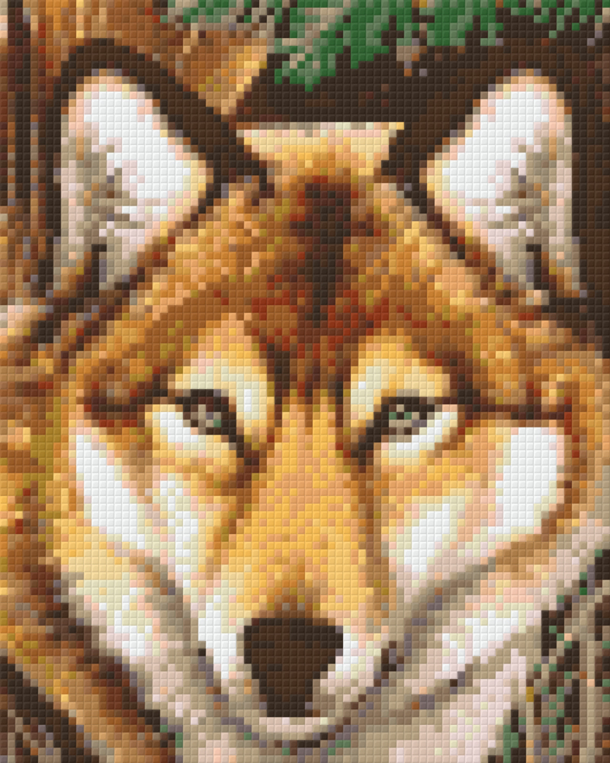 The Wolf Four [4] Baseplate PixelHobby Mini-mosaic Art Kit image 0
